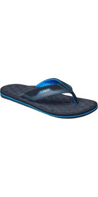 2024 Reef Heren The Ripper Flip Flop Sandals CI8647 - Black / Blue