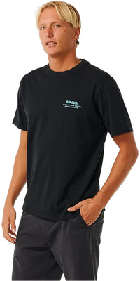 2024 Rip Curl T-shirt Heritage Ding Repairs Para Homem 0EZMTE - Black