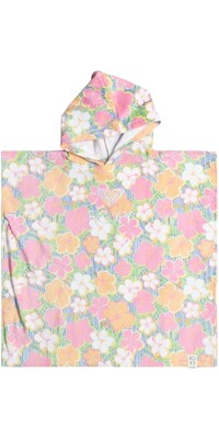 2024 Roxy Meisjes Stay Magical Towel Change Poncho ERLAA03052 - Ultramarine Teenie Flower