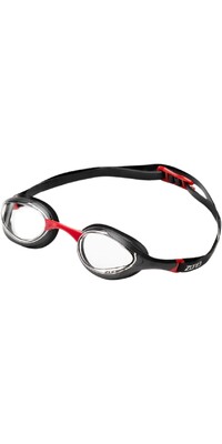 2024 ZONE3 Volare Swim Goggles SA19GOGVO101 - Black / Red / Clear Lens
