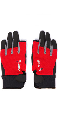 2024 Musto Essential Zeilen Lange Vinger Handschoenen Augl002 - Rood