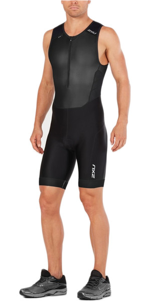2018 2XU Perform Front Trim manches sans manches NOIR / NOIR MT4848d