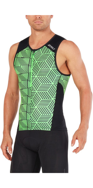 2018 2XU Men/'s Active Tri Singlet