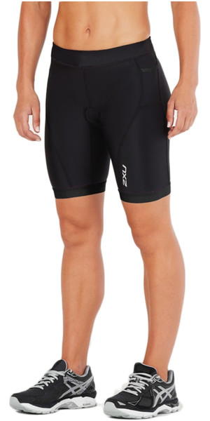2018 2XU Dame Active 7 "Tri Shorts BLACK / BLACK WT4868b