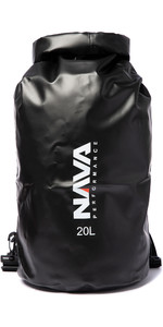 2020 Nava Performance 20l Drybag Mit Rucksackgurten Nava002 - Schwarz