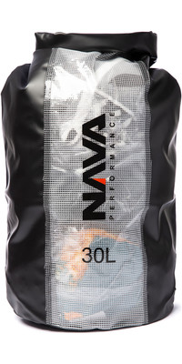 2024 Nava Performance 30l Drybag Met Rugzakriemen Nava004 - Zwart