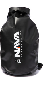 2022 Nava Performance 10l Drybag Med Skulderrem Nava006 - Sort