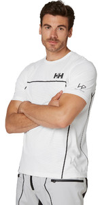 2021 Helly Hansen Herre Hp Folie Ocean T-shirt 34160 - Hvid