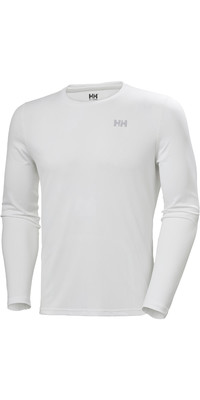 2022 Helly Hansen Mens Lifa Active Solen Long Sleeve Top 49348 - White