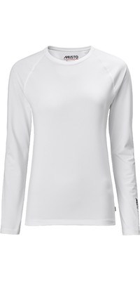 2023 Musto Evolution Sunblock T-shirt Met Lange Mouwen 2.0 81162 Voor Dames - Wit