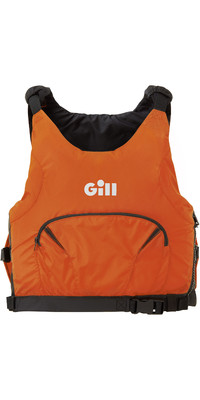 2022 Gill Junior Pro Racer Side Zip 50N Buoyancy Aid 4916J - Orange