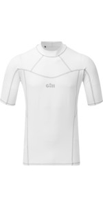 2022 Gill Mens Pro Short Sleeve Rash Vest 5021 - White