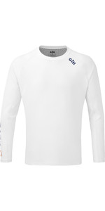 2021 Gill Heren Race T-shirt Met Lange Mouwen RS37 - Wit