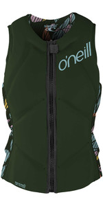 2021 O'Neill Womens Slasher Comp Impact Vest 4938EU - Dark Olive / Baylen