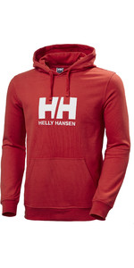 2023 Helly Hansen Mens Hh Logo Hoodie 33977 - Rot