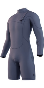2022 Mystic Heren The One 3/2mm Zip Free Longarm Shorty Wetsuit 35000220080 - Donkergrijs
