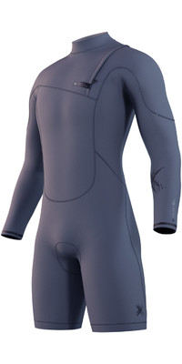 2022 Mystic Mens The One 3/2mm Zip Free Longarm Shorty Wetsuit 35000220080 - Dark Grey