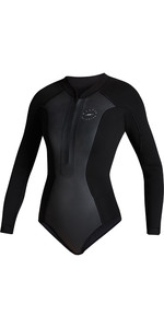 2022 Mystic Womens Sway 2mm Front Zip Long Sleeve Shorty Wetsuit 35000220091 - Black