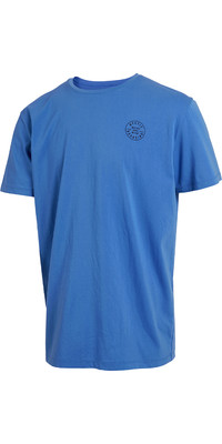 2024 Mystic Mens Boarding Short Sleeve Quickdry Shirt 35001220283 - Blue Sky