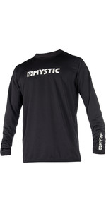 2023 Mystic Mens Star Long Sleeve Rash Vest 35001220360 - Black