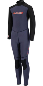 2022 Prolimit Junior Grommet 3/2mm Back Zip Wetsuit 18440 - Blauw / Rood