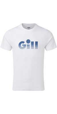 2021 Gill Mens Saltash Fade Print T-Shirt White 4454