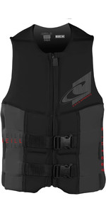 2022 O'Neill Mens Assault USCG Life Vest 4498 - Black / Graphite