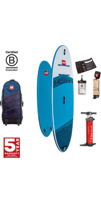 2024 Red Paddle Co 10'8'' Ride MSL Stand Up Paddle Board , Tasche & Pumpe 001-001-001-0101 - Blue
