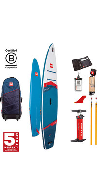 2024 Red Paddle Co 12'6'' Sport + MSL Stand Up Paddle Board , Veske Og Pumpe 001-001-002-0070 - Blue