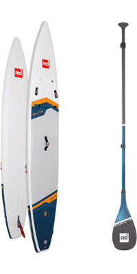 2024 Red Paddle Co 12'6'' Elite MSL Stand Up Paddle Board & Prime Lichtgewicht Peddel 001-001-003-0037 - White