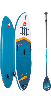 2024 Red Paddle Co 9'6'' Wild MSL Stand Up Paddle Board & Hybrid Tough Paddle 001-001-005-0057 - Blue