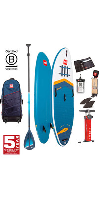 2024 Red Paddle Co 9'6'' Wild MSL Stand Up Paddle Board , Saco, Bomba E Hybrid Tough Paddle 001-001-005-0057 - Blue