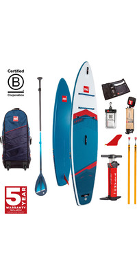 2024 Red Paddle Co 11'0'' Sport MSL Stand Up Paddle Board , Saco, Bomba E Hybrid Tough Paddle 001-001-002-0058 - Blue