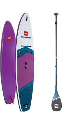 2024 Red Paddle Co 11'3'' Sport MSL Stand Up Paddle Board & Prime Letvægts Paddle 001-001-002-0061 - Purple