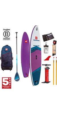 2024 Red Paddle Co 11'3'' Sport MSL Stand Up Paddle Board , Tas, Pomp & Hybrid Stoere Peddel 001-001-002-0061 - Purple