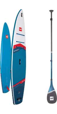 2024 Red Paddle Co 12'6'' Sport+ MSL Stand Up Paddle Board & Prime Lightweight Paddle 001-001-002-0070  - Blue
