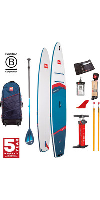 2024 Red Paddle Co 14'0'' Sport + MSL Stand Up Paddle Board , Bolsa, Bomba Y Hybrid Tough Paddle 001-001-002-0072 - Blue