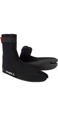2023 O'neill Heat Ninja 3mm Split Toe Stiefel 4786 - Schwarz