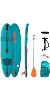 2023 Jobe Mira 10'0 Aufblasbares Sup Paddle Board Paket 486423002 - Board, Tasche, Pumpe, Paddel & Leine
