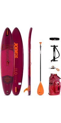 2024 Jobe Sena 11'0 Inflatable SUP Paddle Board Package 486423010 - Board, Bag, Pump, Paddle & Leash