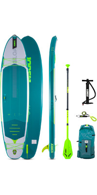 2023 Jobe Loa 11'6 Inflatable SUP Paddle Board Package - Board, Bag, Pump, Paddle, Fin & Leash 486423014 - Blue