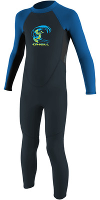 2023 O'Neill Toddler Reactor 2mm Back Zip Wetsuit 4868 - Slate / Black / Ocean