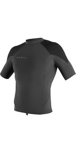 2021 O'Neill Mens Reactor II 1mm Short Sleeve Wetsuit Top 5081 - Graphite / Black / Cool Grey