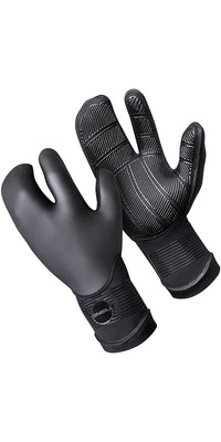 2023 O'Neill Psycho 5mm Double Lined Neoprene Lobster Gloves 5108 - Black