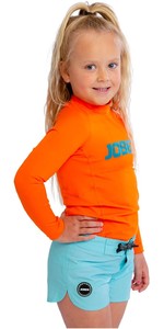 2023 Jobe Junior Langarm Rash Vest 544223001 - Fire Orange