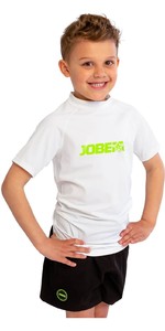 2023 Jobe Junior Kurzarm Rash Vest 544223003 - Weiß
