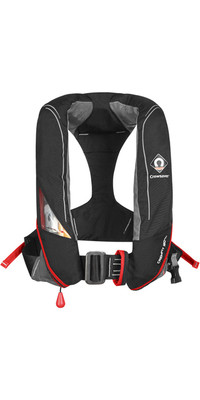 2023 Crewsaver Crewfit 180N Pro Automatic Harness Lifejacket Black / Red 9025BRA