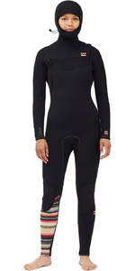 2022 Billabong Womens Furnace 5/4mm Chest Zip Hooded Wetsuit ABJW200102 - Serape