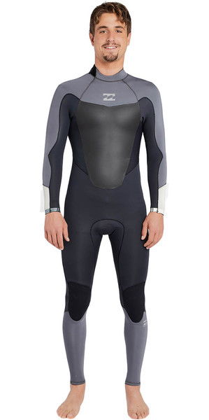 2018 Billabong Absolute Comp 4/3 mm back Zip Wetsuit ASFALT F44M22