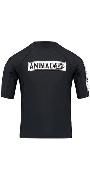 2018 Animal Junior Boys Fisk maglia manica corta nera CL8SN611